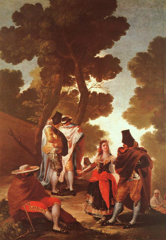 Francisco de Goya The Maja and the Masked Men Spain oil painting art